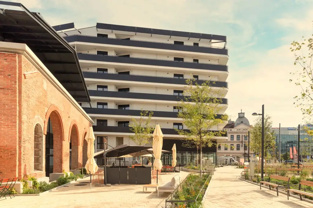 Moderner Neubau - Singlewohnung mit Freifläche, provisionsfrei mit gratis Jahreskarte Wr. Linien