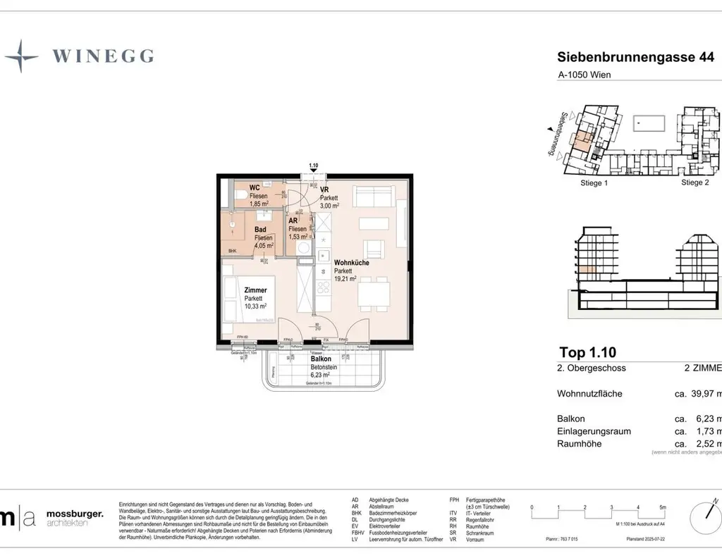 Siebenbrunnengasse 44 - Exklusives Wohngefühl im Herzen von Margareten
