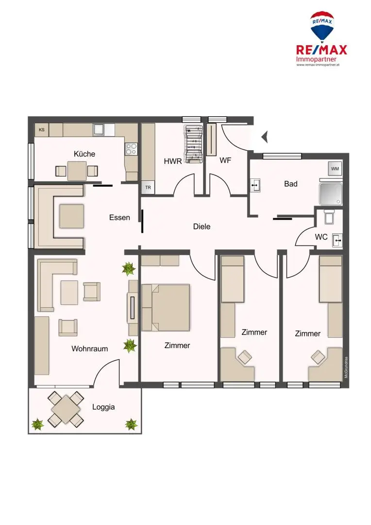 Sonnige Dachgeschosswohnung mit Traumblick über Telfs