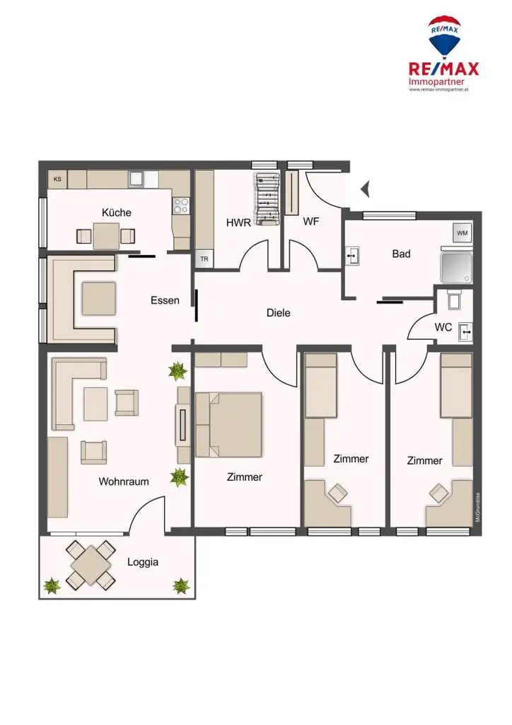 Sonnige Dachgeschosswohnung mit Traumblick über Telfs