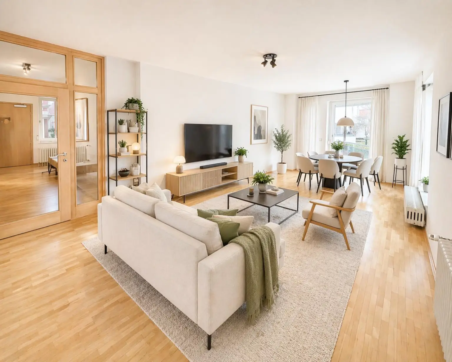 Wohn-Esszimmer (KI-optimiert)