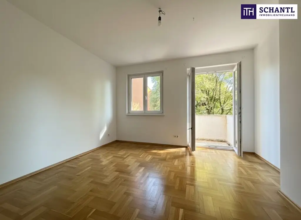 Traumhafte 3-Zimmer-Wohnung in Graz mit Schlossberg-Blick in idyllischer Ruhelage!