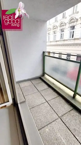 2‑Zimmer‑Wohnung mit Loggia beim Westbahnhof – ruhige Innenhoflage, voll möbliert