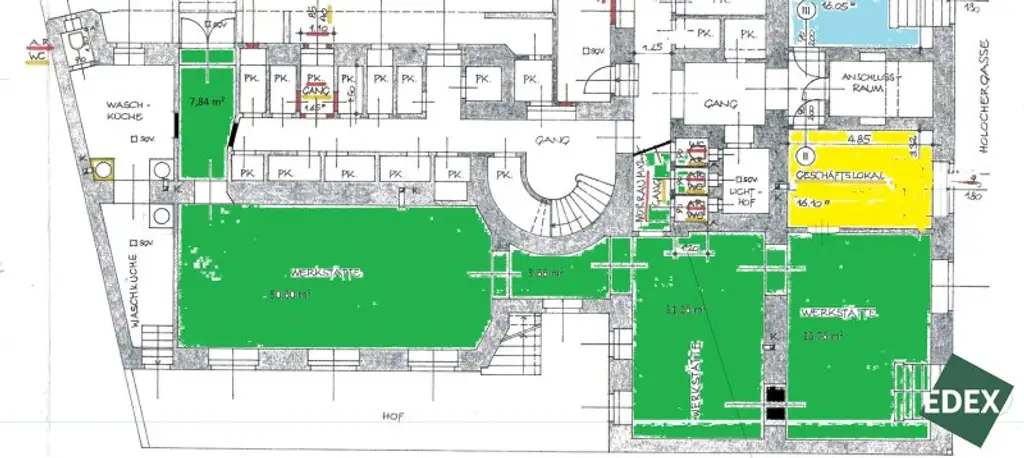 Große Werkstätte im 15. Bezirk
