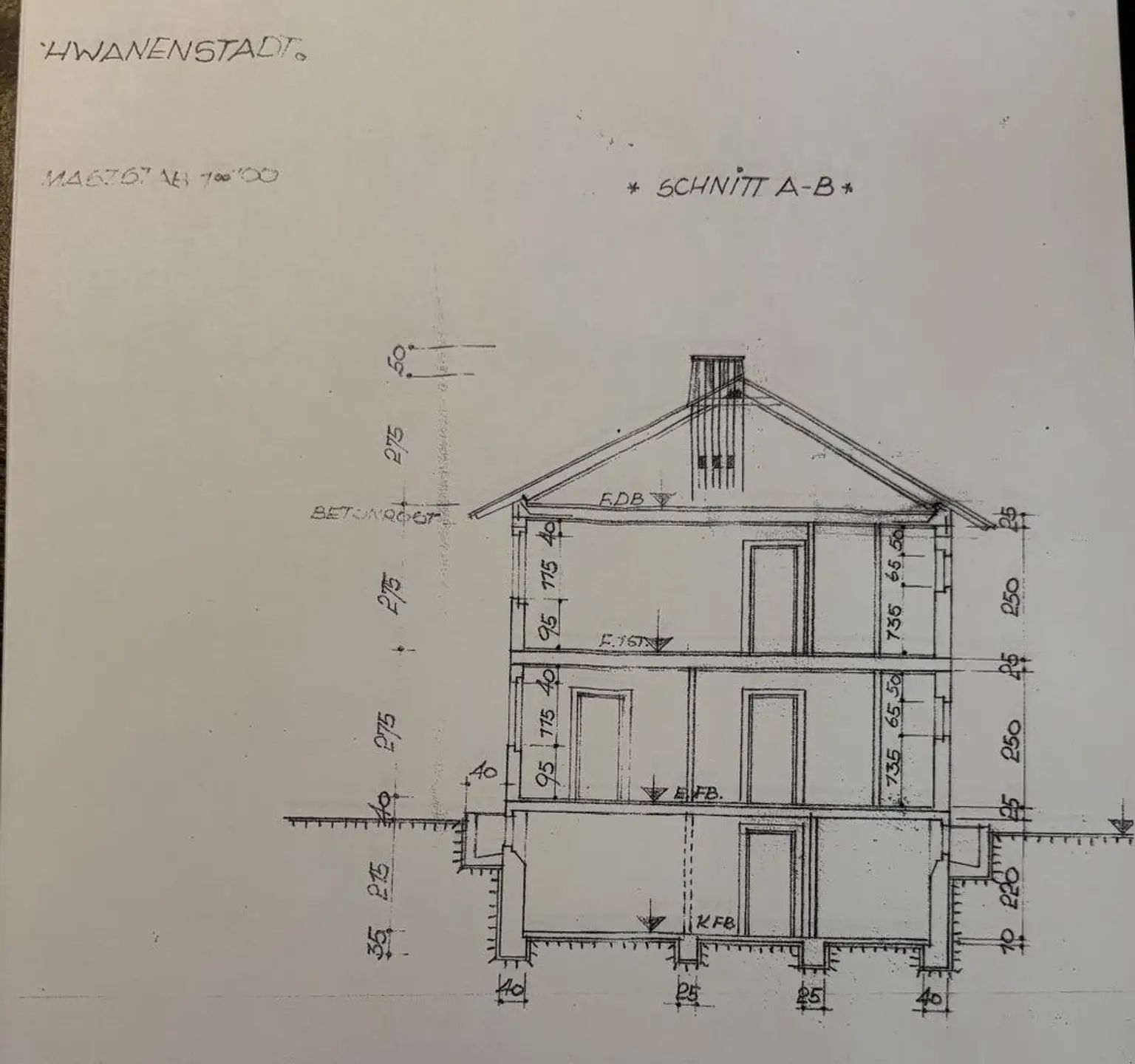 Plan Querschnitt