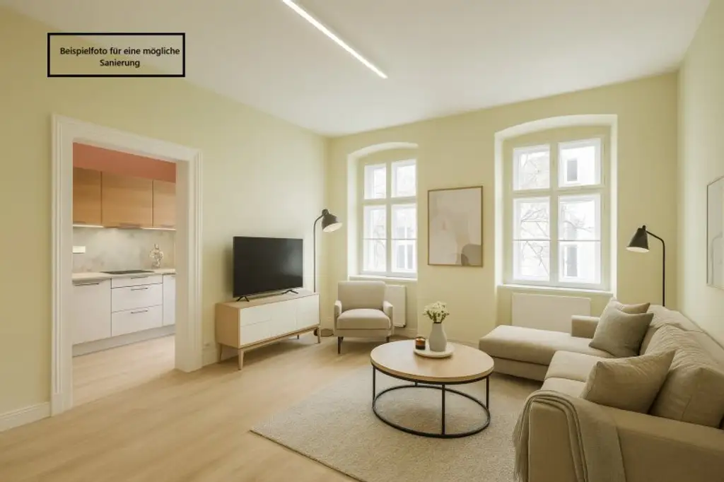 ++H7++  2-Zimmer Altbau (sanierungsbedürftig) – Ihre Chance mit großem Potenzial!