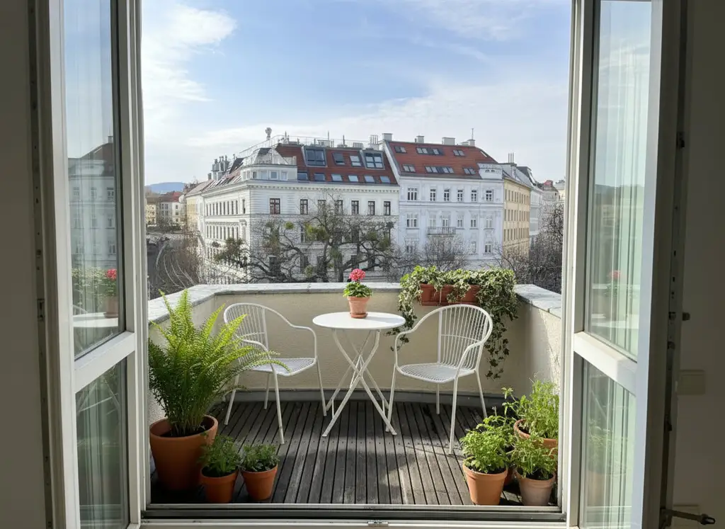Wiener Klassik: Sanierungsbedürftige Wohnung mit Balkon