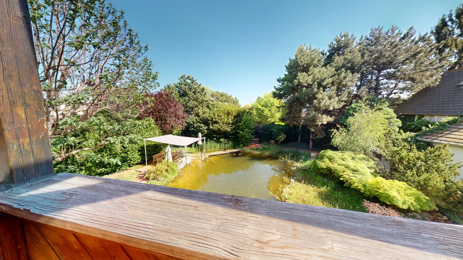 Blick vom Balkon
