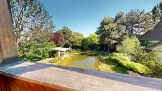 Blick vom Balkon