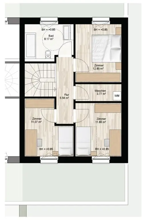 Haus A Grundriss ohne Maßstab