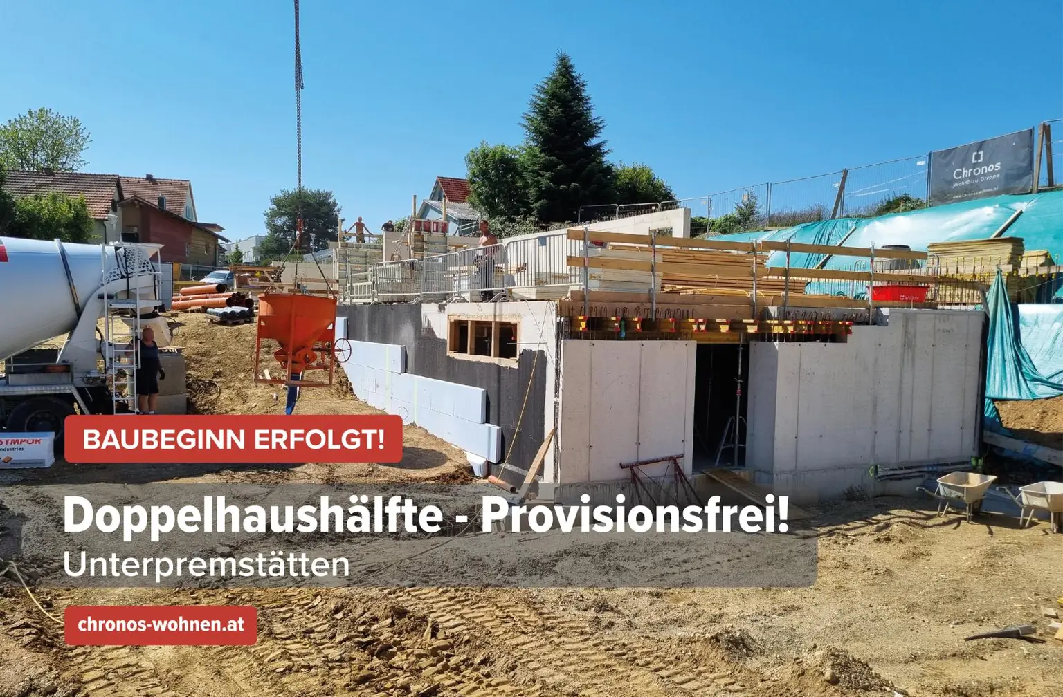 Sommer-AKTION! Baubeginn Erfolgt! Neubau-Doppelhaushälfte in Unterpremstätten! Moderne Wohnanlage mit nur 5 Doppelhäusern und eigener Tiefgarage!