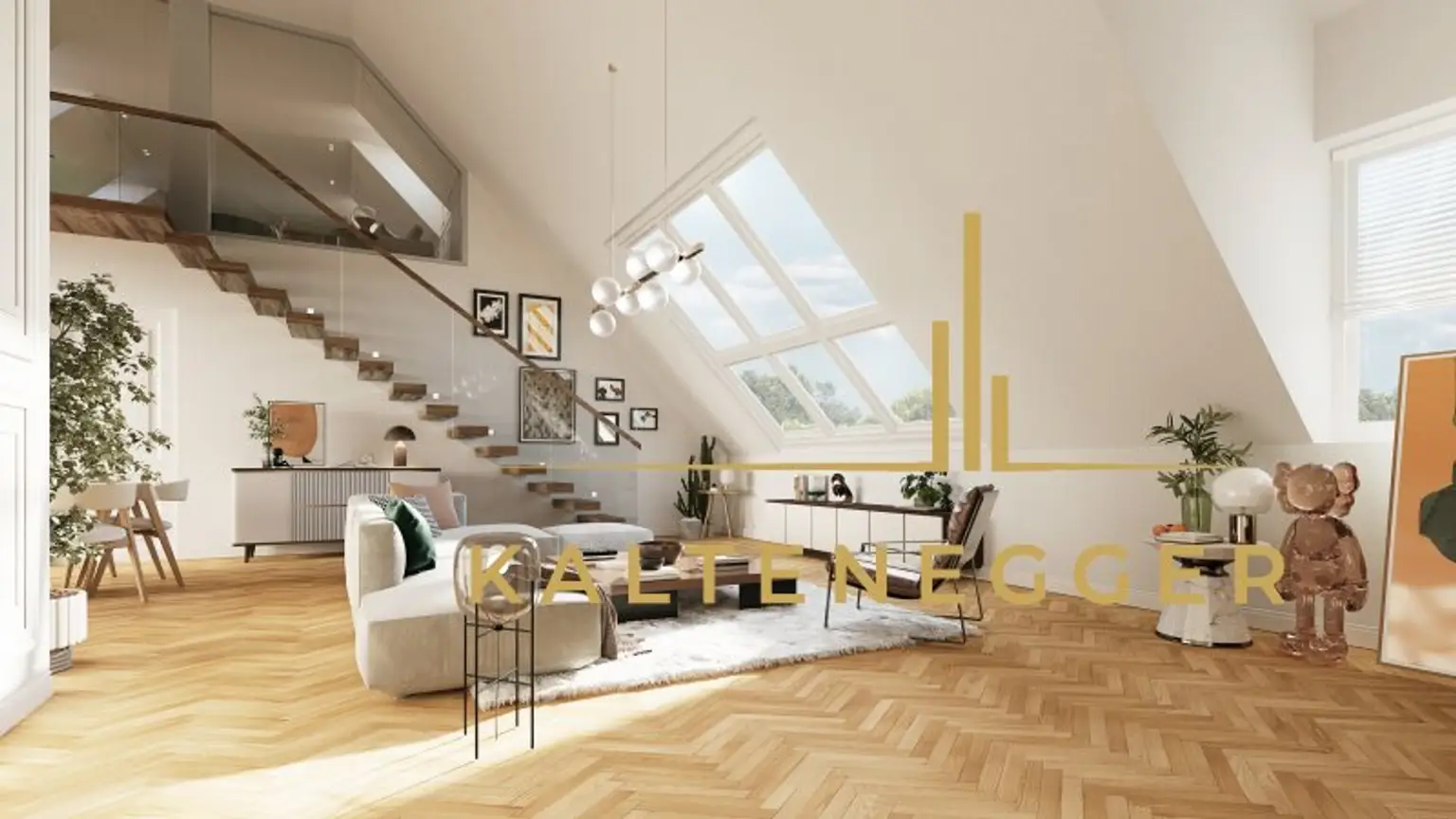 Nussdorf: Premium-Dachgeschoss mit Galerie und Loggia auf Gründerzeithaus – Erstbezug