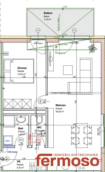 Moderne 2-Zimmer-Wohnung mit Balkon – Neubaugasse, Graz