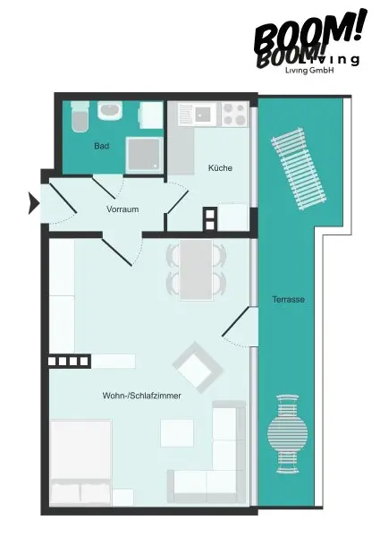 Anleger aufgepasst: Helle 1-Zimmer-Wohnung mit Terrasse in 1230 Wien – Perfekte Anbindung und sichere Rendite