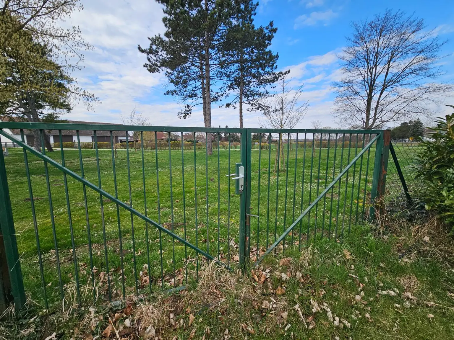 Tor hintaus im Garten