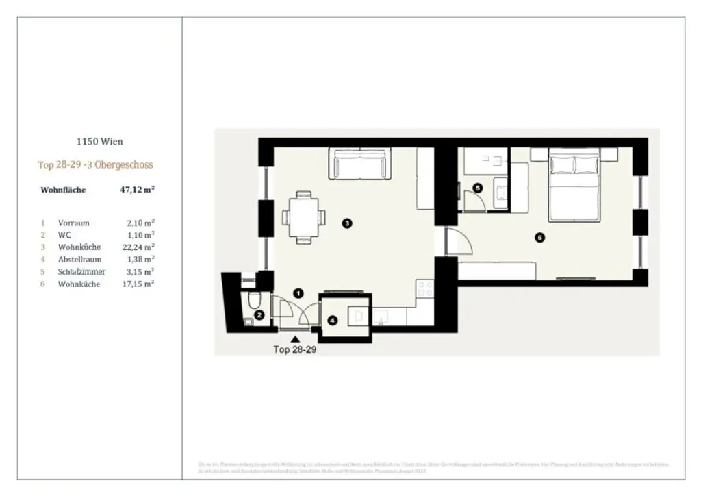 Schöner 2-Zimmer Erstbezug, Nähe Meiselmarkt