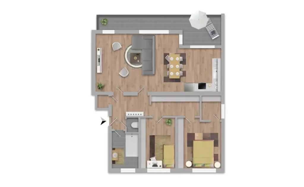 Repräsentatives Wohnen mit Stil und Substanz – großzügige Eigentumswohnung mit Balkon & Loggia | ZELLMANN IMMOBILIEN