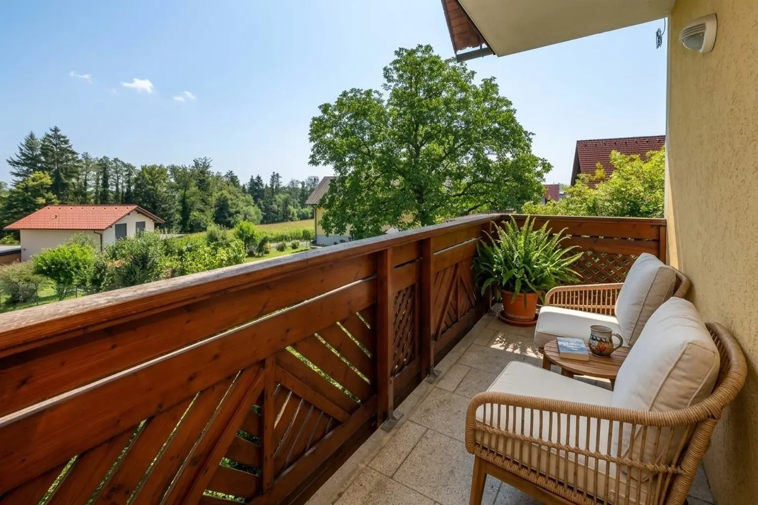 Gemütlicher Balkon - Einrichtungsbeispiel