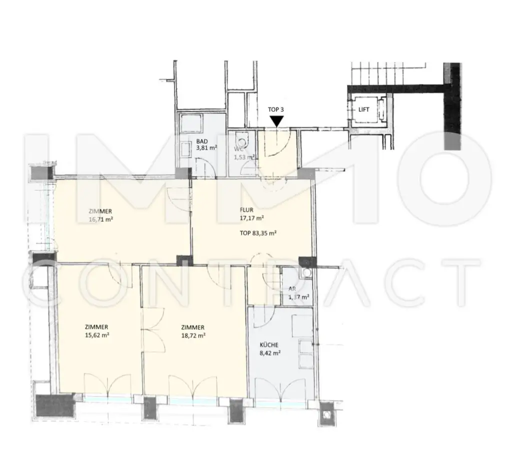 OPERNRINGHOF 3 Zimmer Wohnung/Büro  I 2 Bedroom Apartment opposite Opera