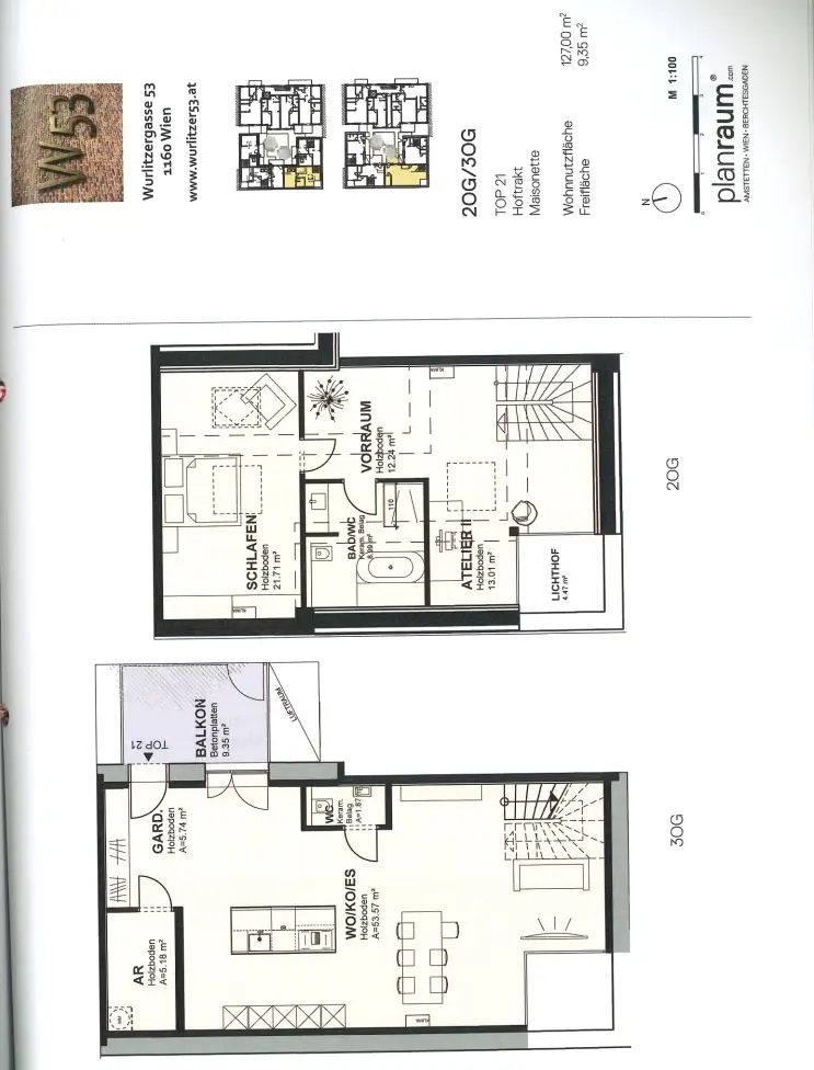 Exklusives Maisonette-Apartment; Modernes Wohnen auf zwei Ebenen