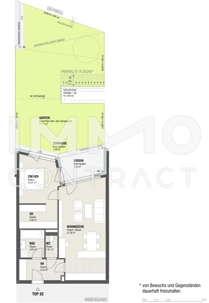 Viel Freiraum - idyllischer Garten + inklusive Garagenstellplatz