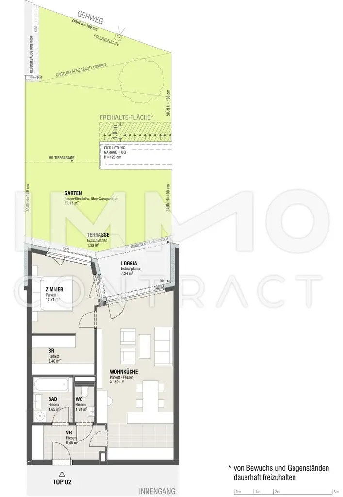 Viel Freiraum - idyllischer Garten + inklusive Garagenstellplatz