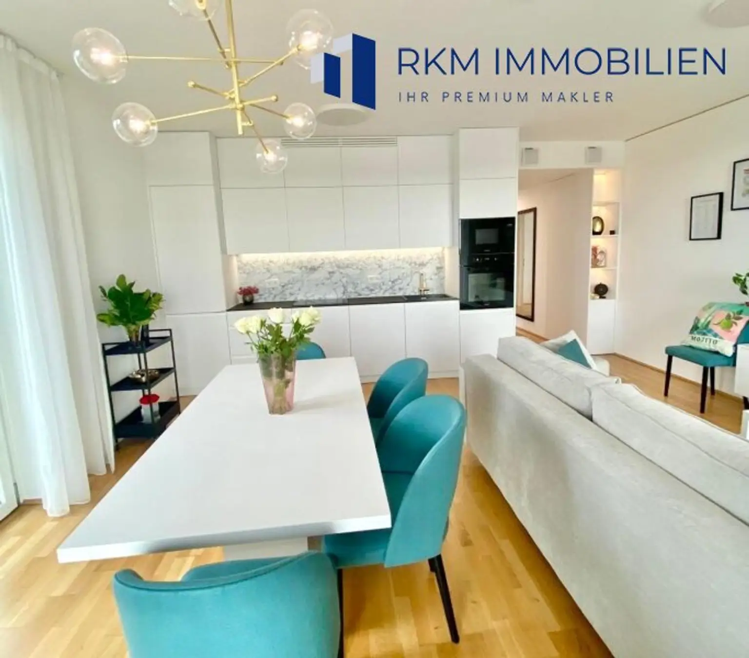 Exklusive und moderne 3-Zimmer-Wohnung mit Balkon in 1020 Wien – Einzigartige Aussicht, Marina Tower, VIP - Location
