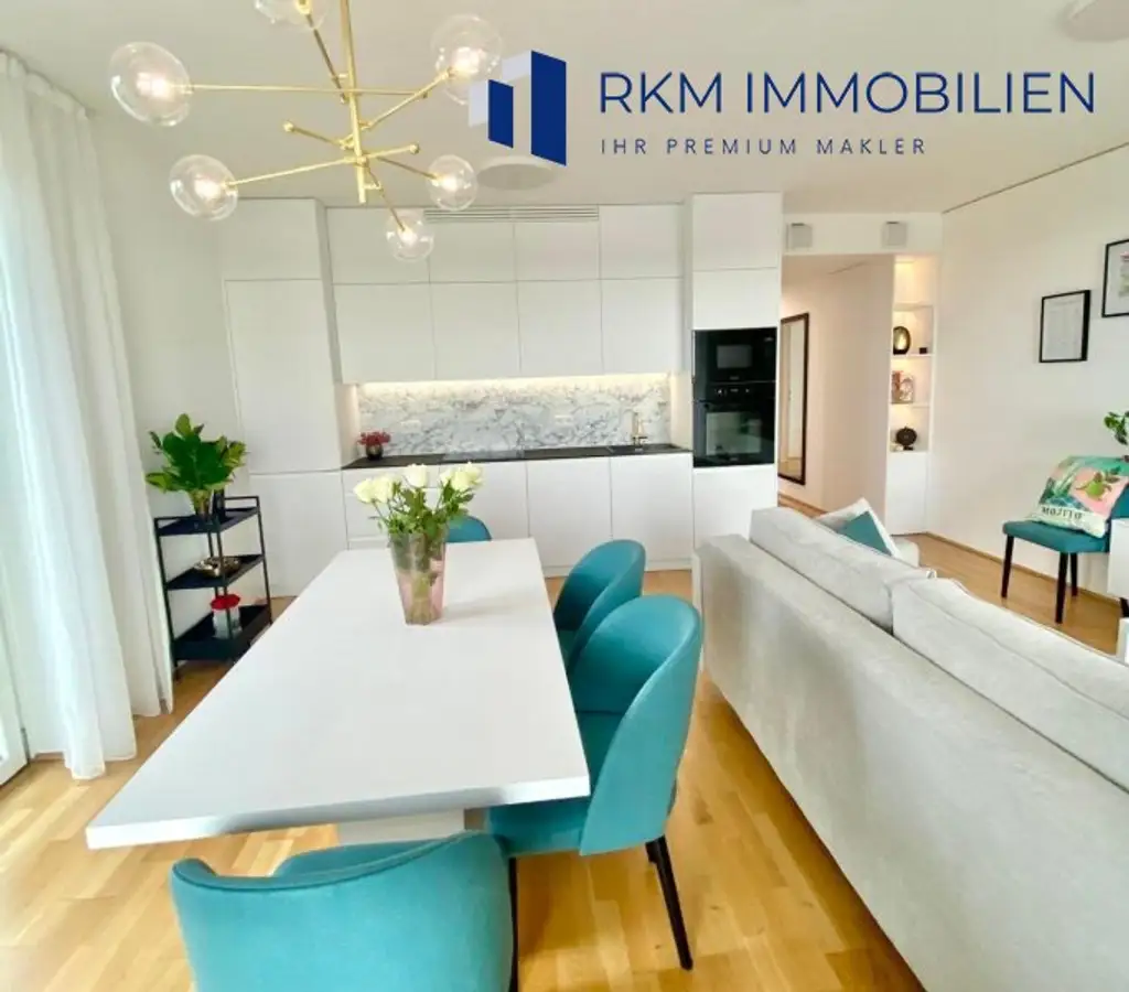 Exklusive und moderne 3-Zimmer-Wohnung mit Balkon in 1020 Wien – Einzigartige Aussicht, Marina Tower, VIP - Location