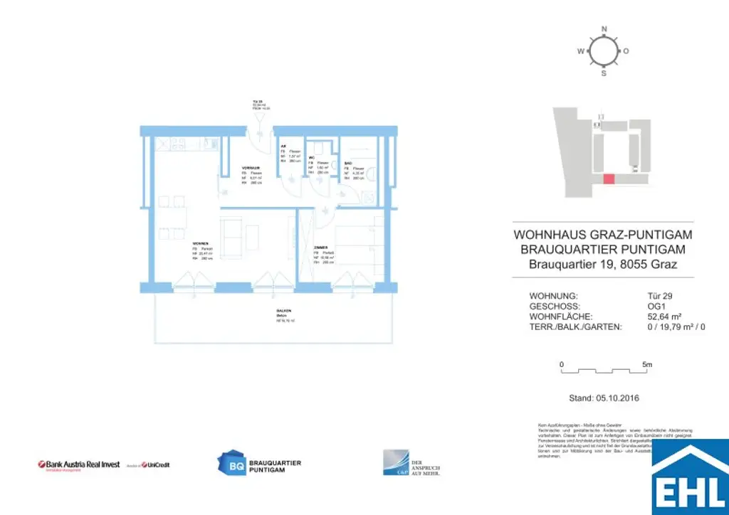 Zuhause im Trendviertel – stilvolle Neubauwohnungen im Brauquartier Puntigam