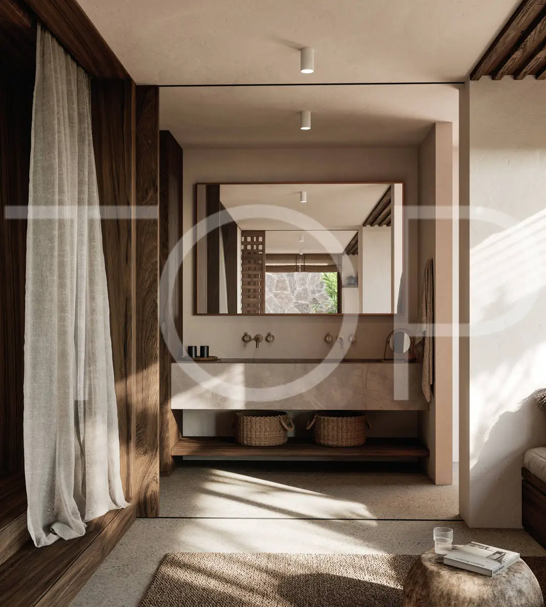 Cuna del Alma render casas casitas Baño_bath