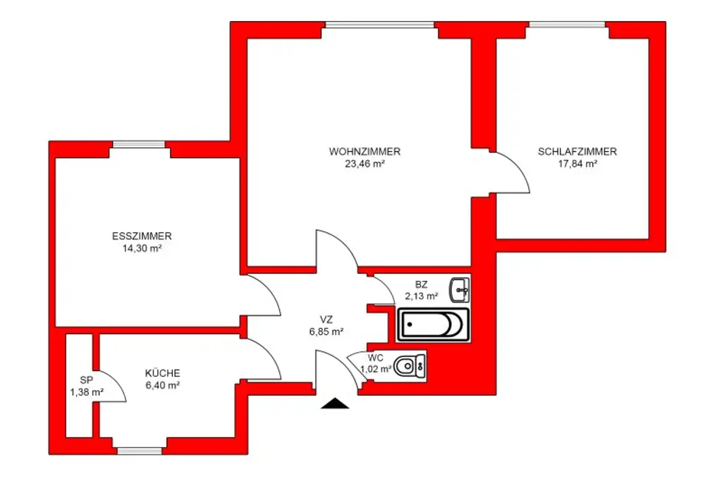 DREIZIMMERWOHNUNG IN RUHELAGE  UND TOLLEM GRÜNBLICK!