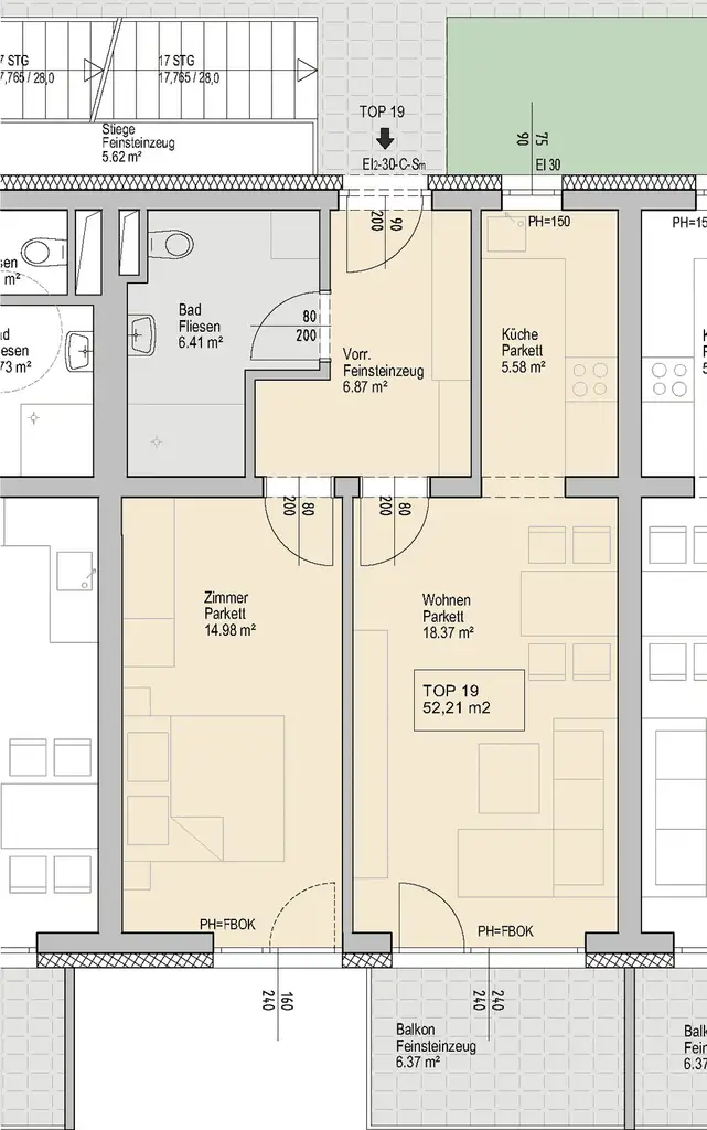 Herrliche 2-Zimmer-Wohnung mit Süd-Ost-Balkon und Tiefgaragenplatz im wunderschönen Kalsdorf