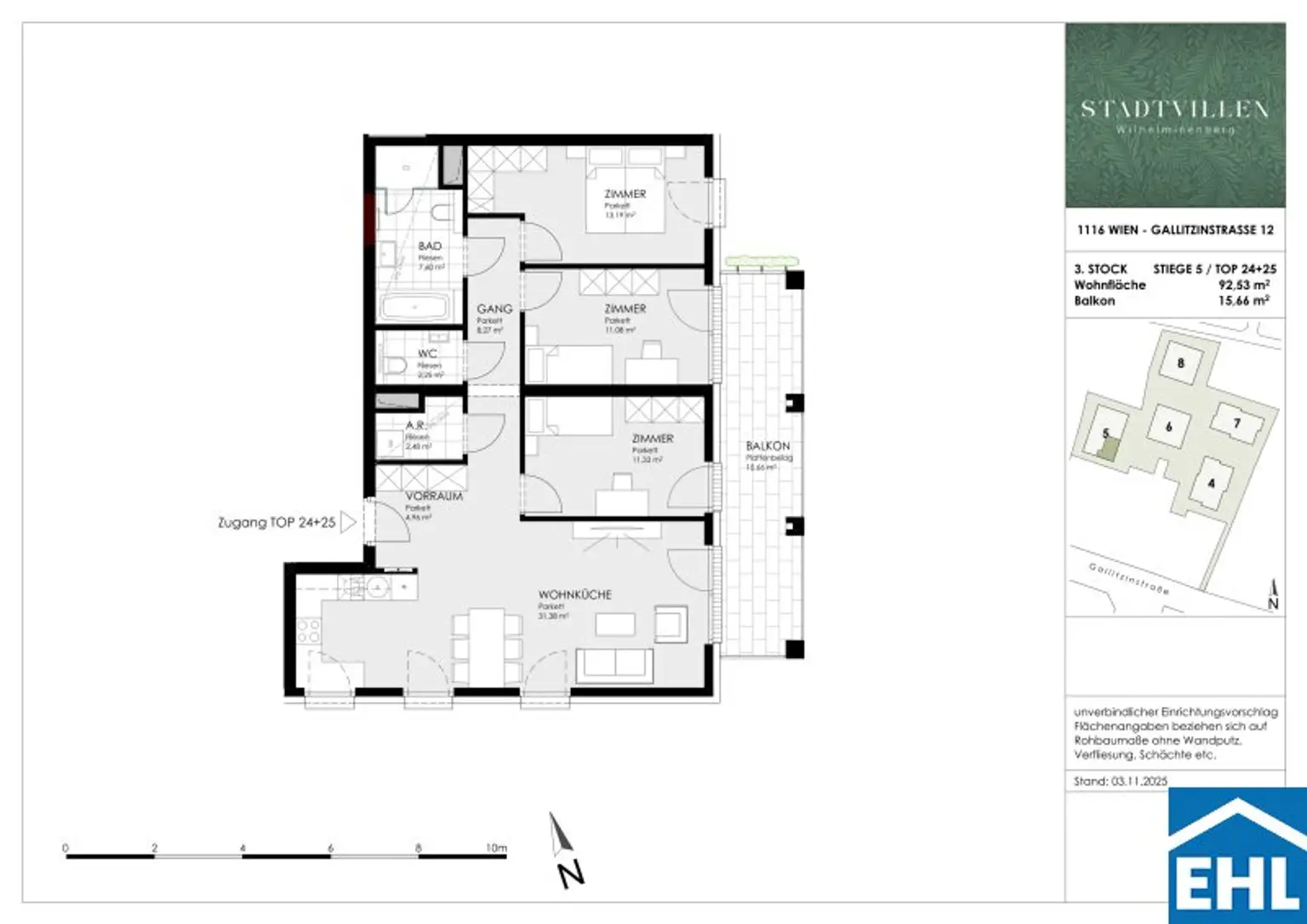 Stadtdomizil mit Grünblick