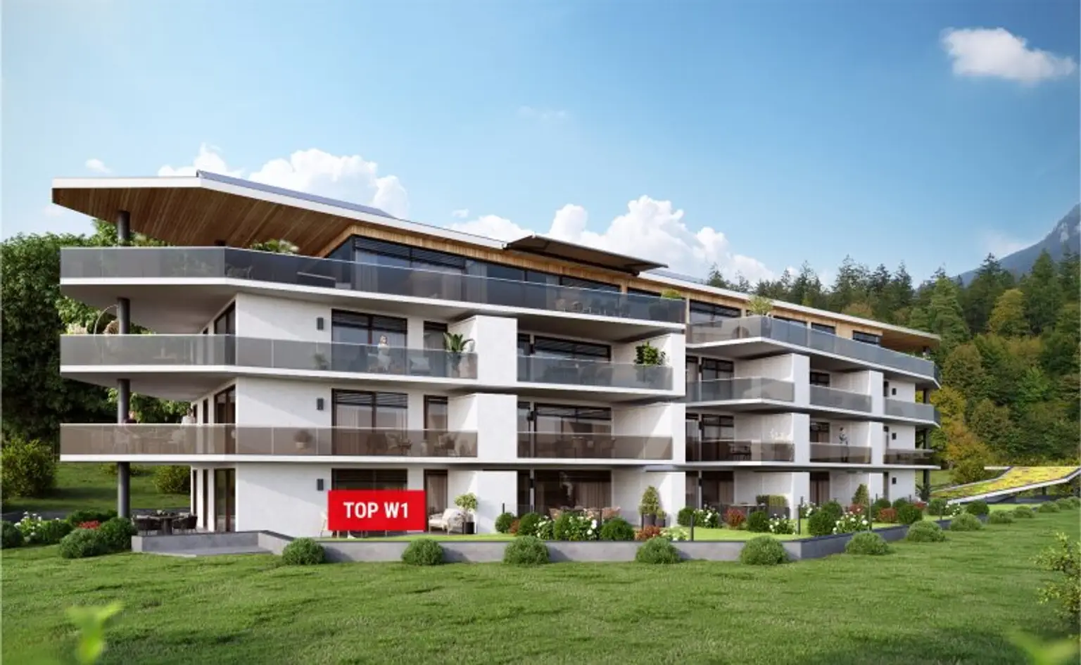 Gartenwohnung Top W1 - 3-Zimmer in Ebbs