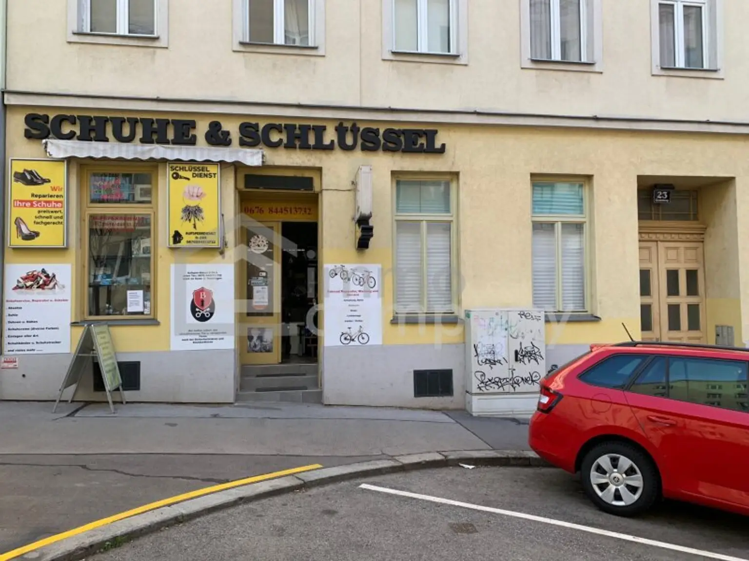 Eingang Straßensicht