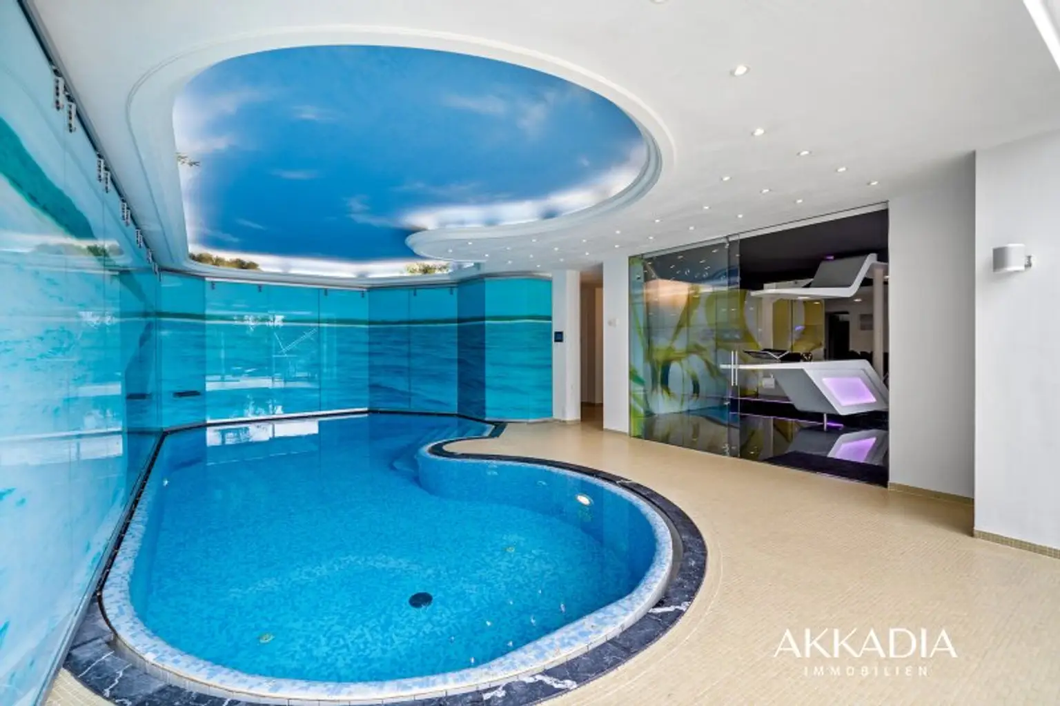 Außergewöhnlich futuristische Architektur mit "WOW"-Effekt und Indoor Pool in Liesing – The White Pearl
