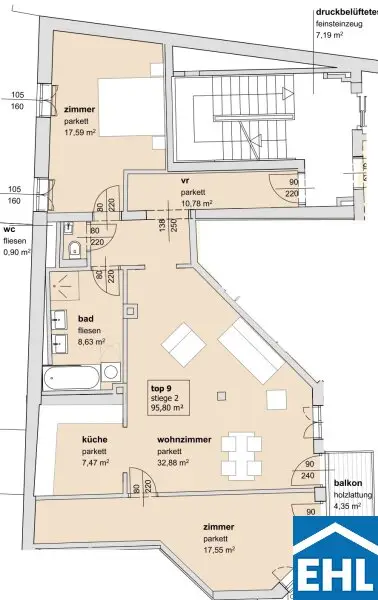 3-Zimmer-Altbaujuwel mit Balkon – generalsaniert! - Zwischen „Am Hof“ und Hoher Markt – Wohnen im Herzen der Wiener Innenstadt