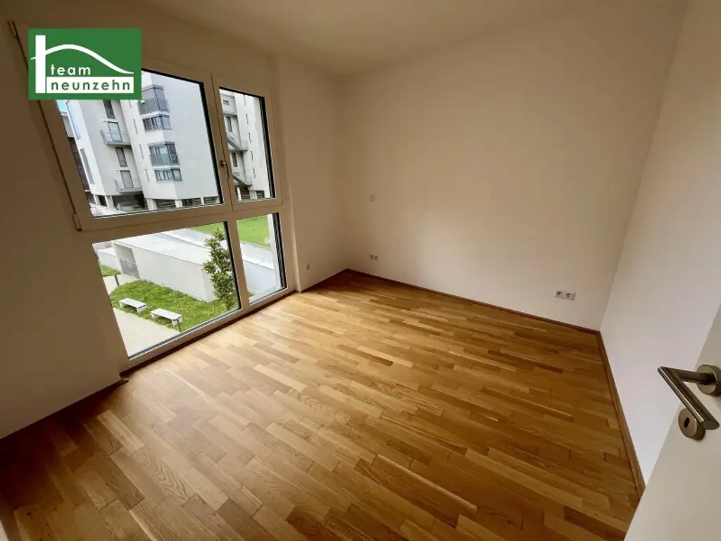 Küche und Tiefgaragenplatz inkludiert! Herrliche Neubau-Erstbezugswohnung zwischen An der Schanze und dem Kirschblütenpark