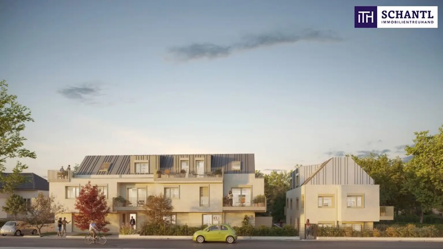 Provisionsfrei! Mehr Raum für´s Leben! Ruhelage deluxe und ein Süd-West-Balkon! Early Bird nutzen! Viel Grün + 3 Zimmer + Hochwertige Ausstattung + Ideale Infrastruktur + Garage + Ein neues Lebebsgefühl!