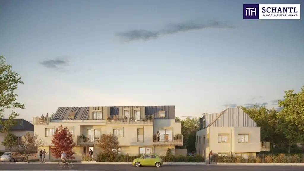 Provisionsfrei! Mehr Raum für´s Leben! Ruhelage deluxe und ein Süd-West-Balkon! Early Bird nutzen! Viel Grün + 3 Zimmer + Hochwertige Ausstattung + Ideale Infrastruktur + Garage + Ein neues Lebebsgefühl!