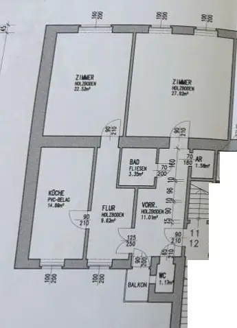 Unbefristet vermietete 2-Zimmer-Wohnung in Bestlage /
Nahe Mariahilfer Straße