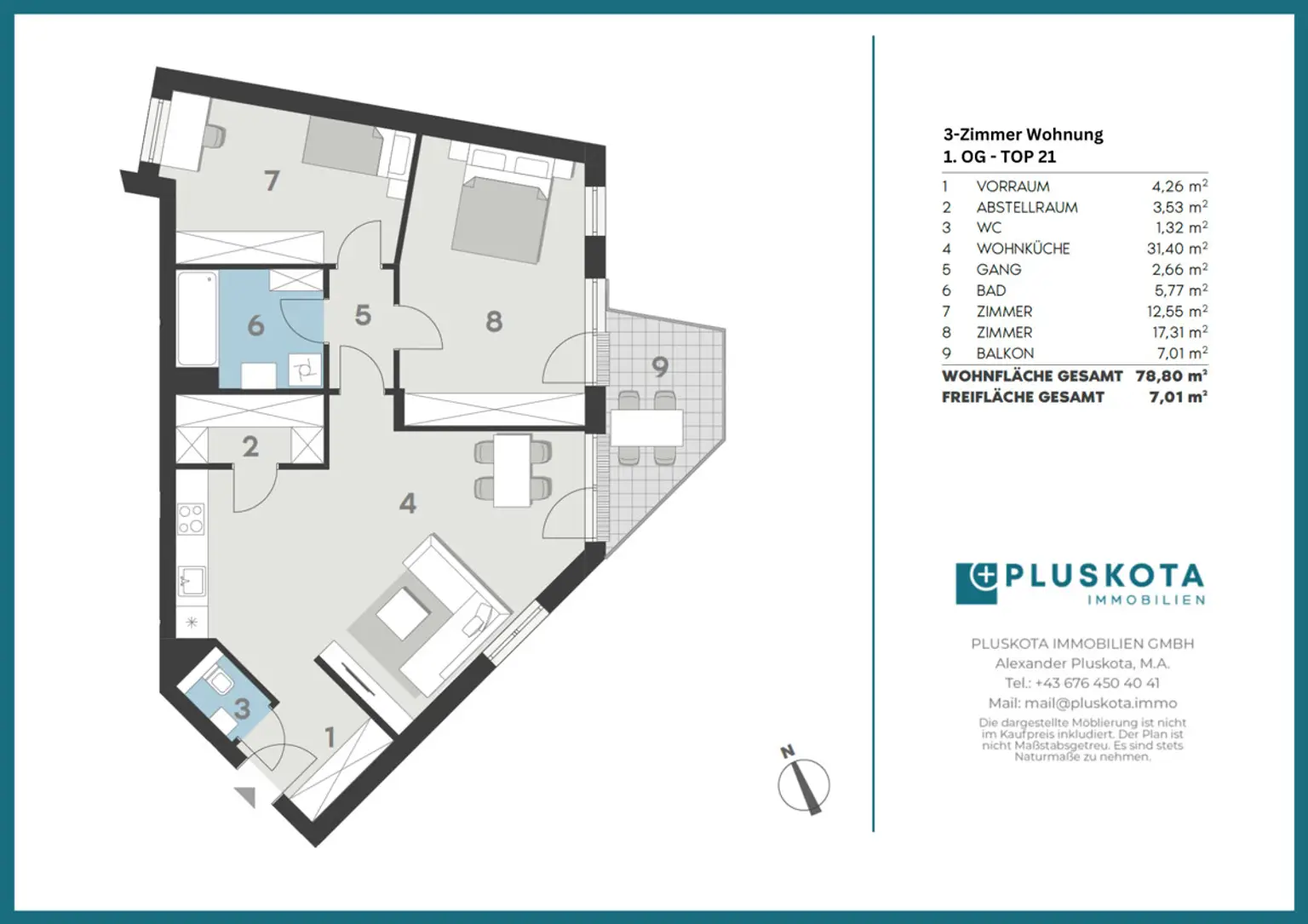 3-ZIMMER WOHNUNG MIT BALKON | SCHERBANGASSE 3 | ab 01.01.2025