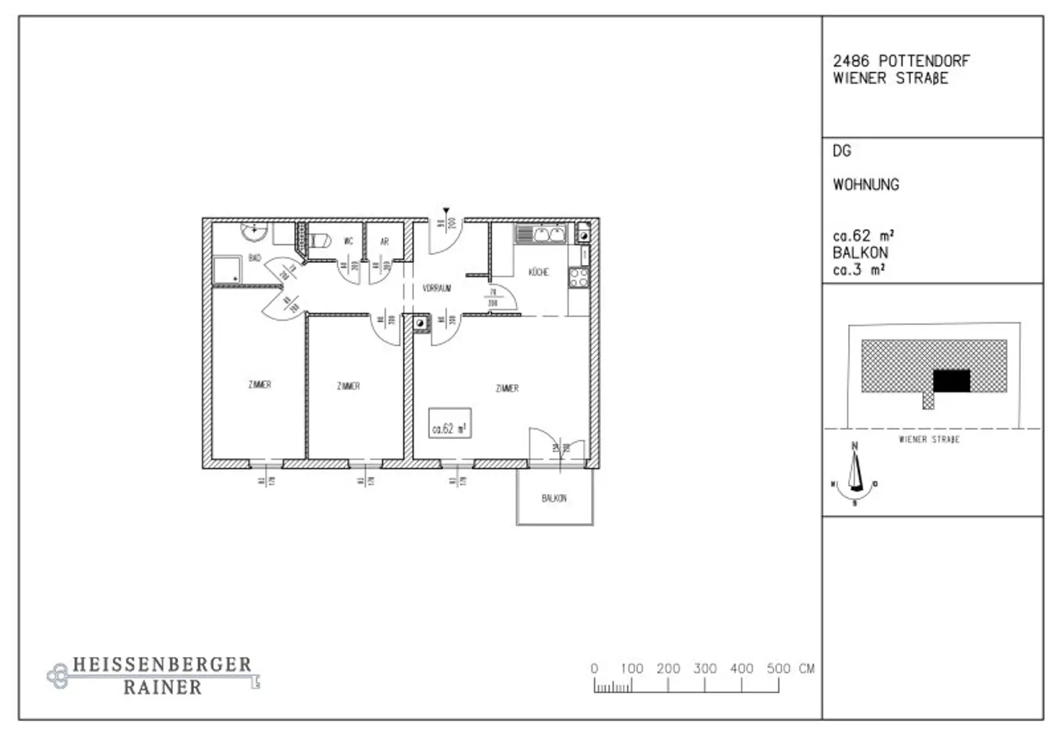 WOHNEN BEIM SCHLOSSPARK | POTTENDORF - neu sanierte Balkonwohnung, tolle Aufteilung