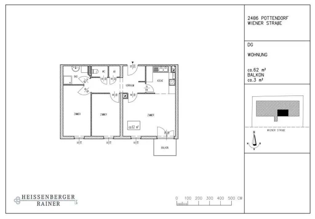 WOHNEN BEIM SCHLOSSPARK | POTTENDORF - neu sanierte Balkonwohnung, tolle Aufteilung
