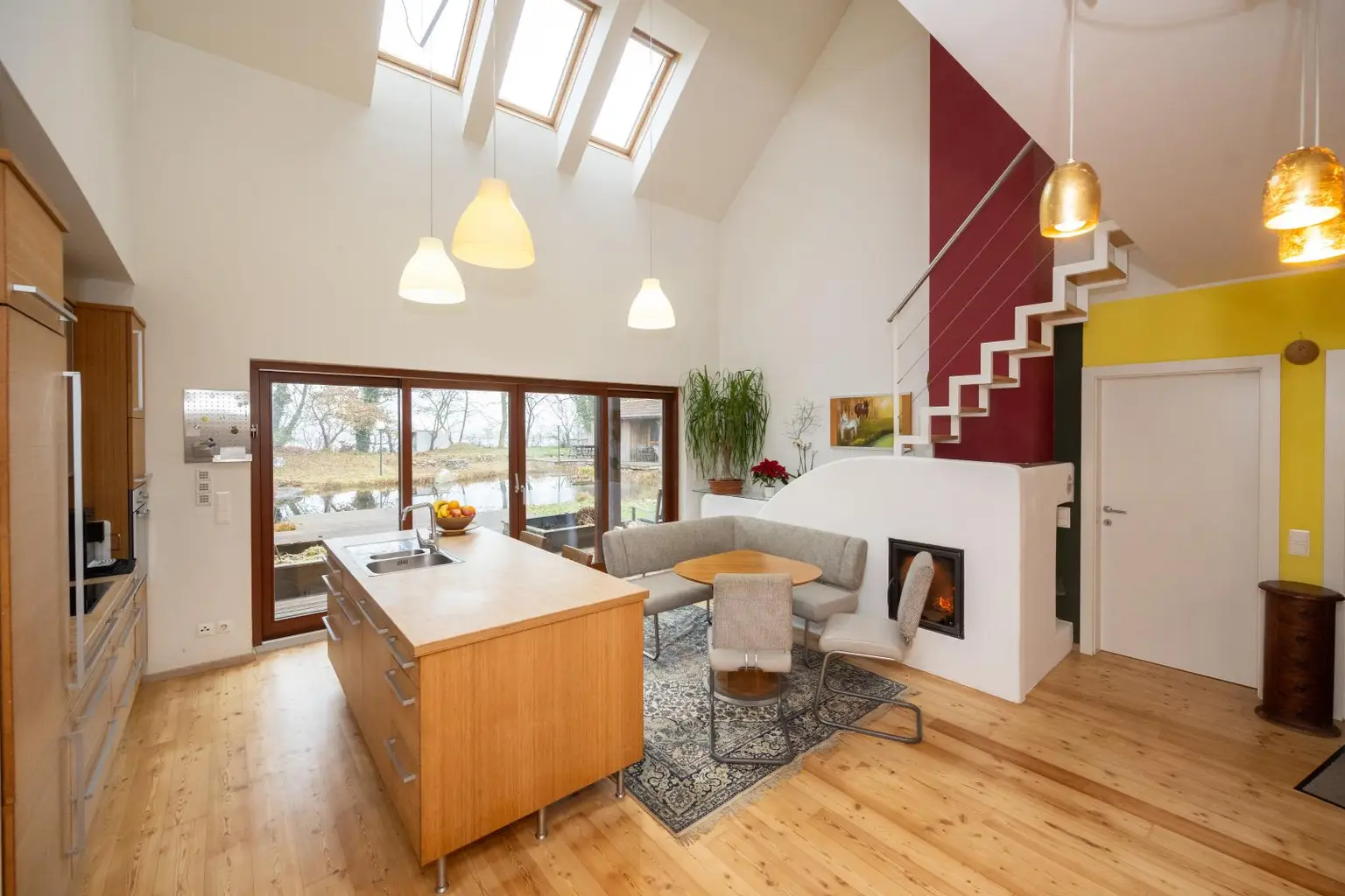 Wohnküche/Kamin