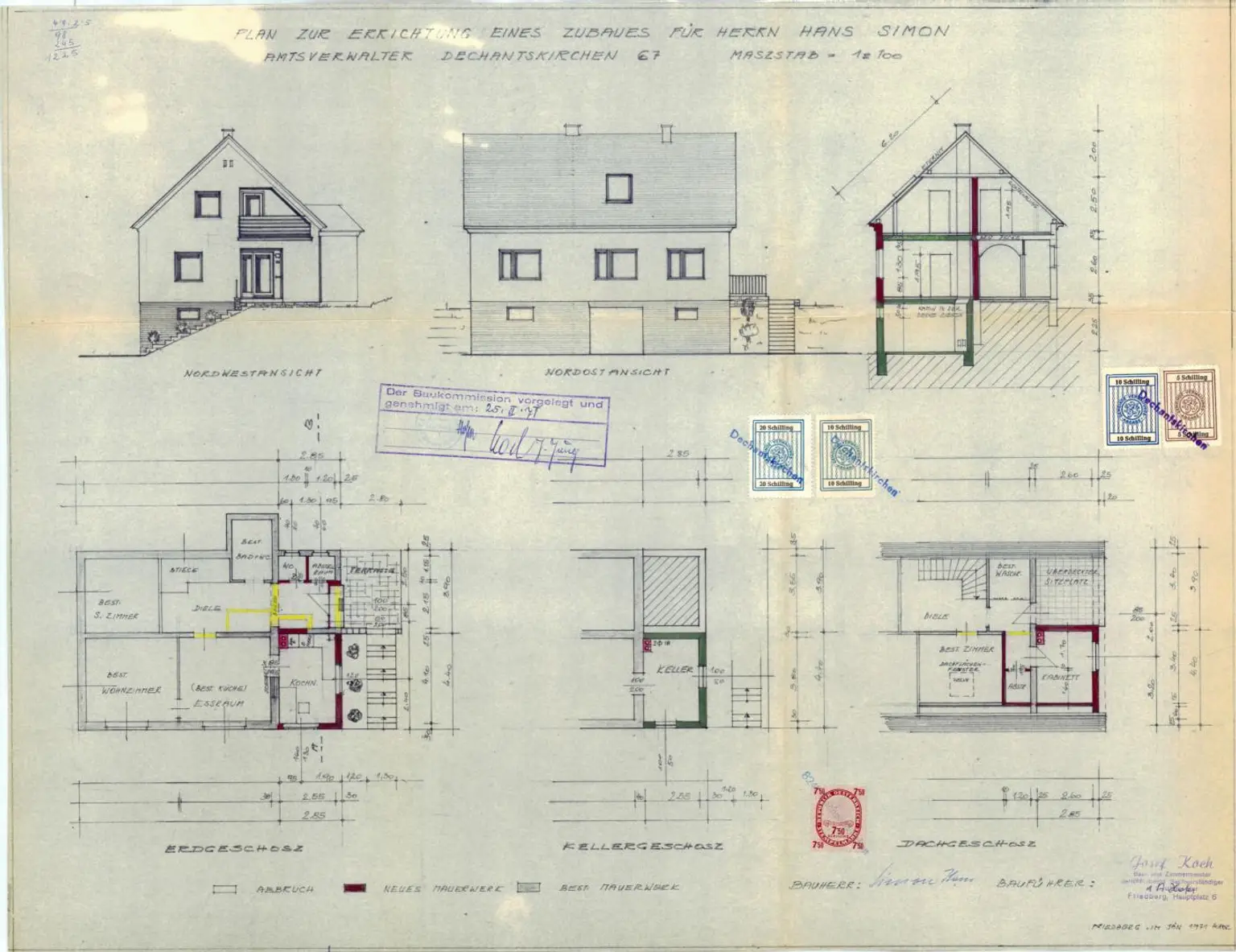 EP Zubau Wohnhaus 1979_0