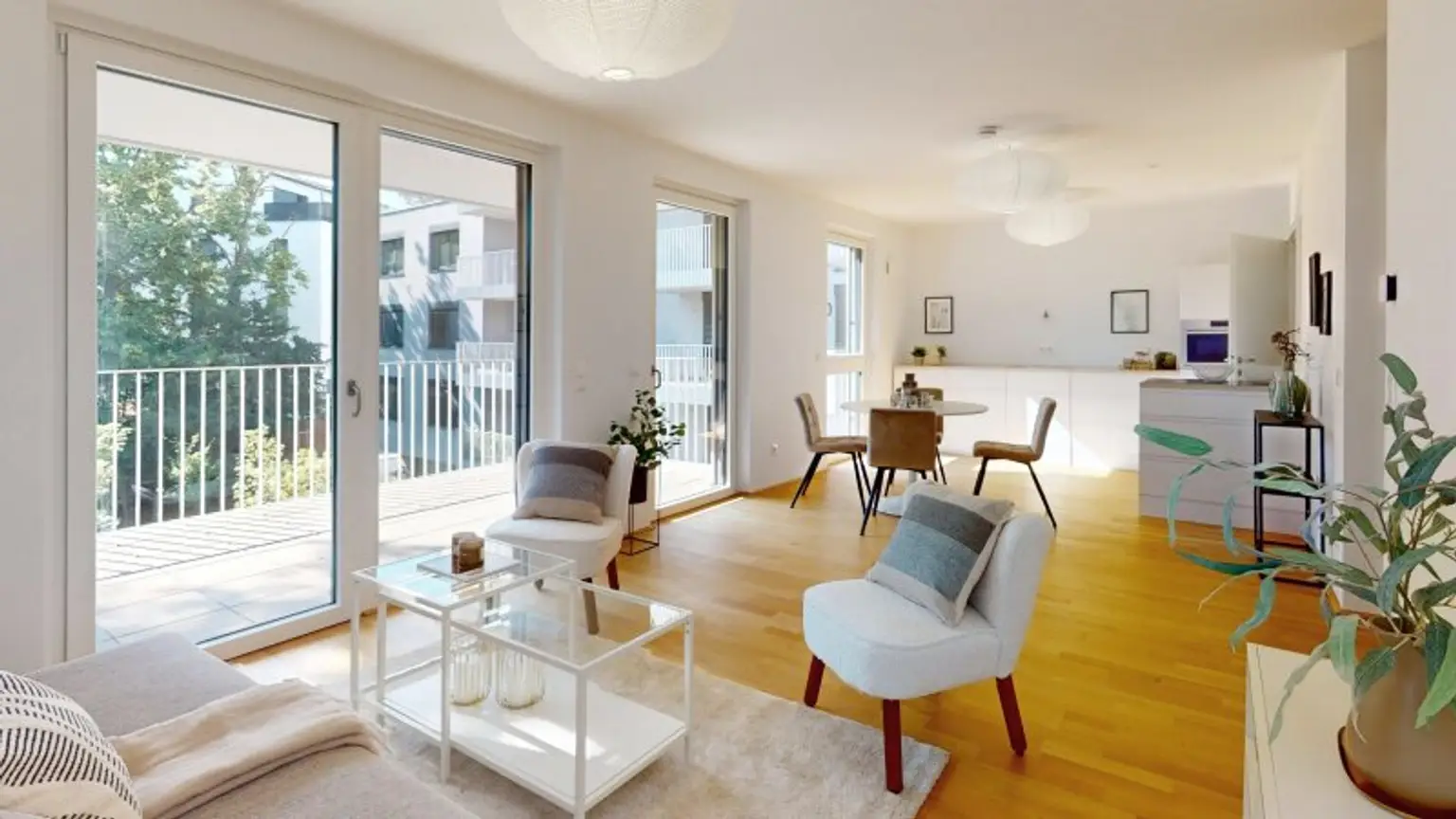 Ansicht Wohn- und Esszimmer