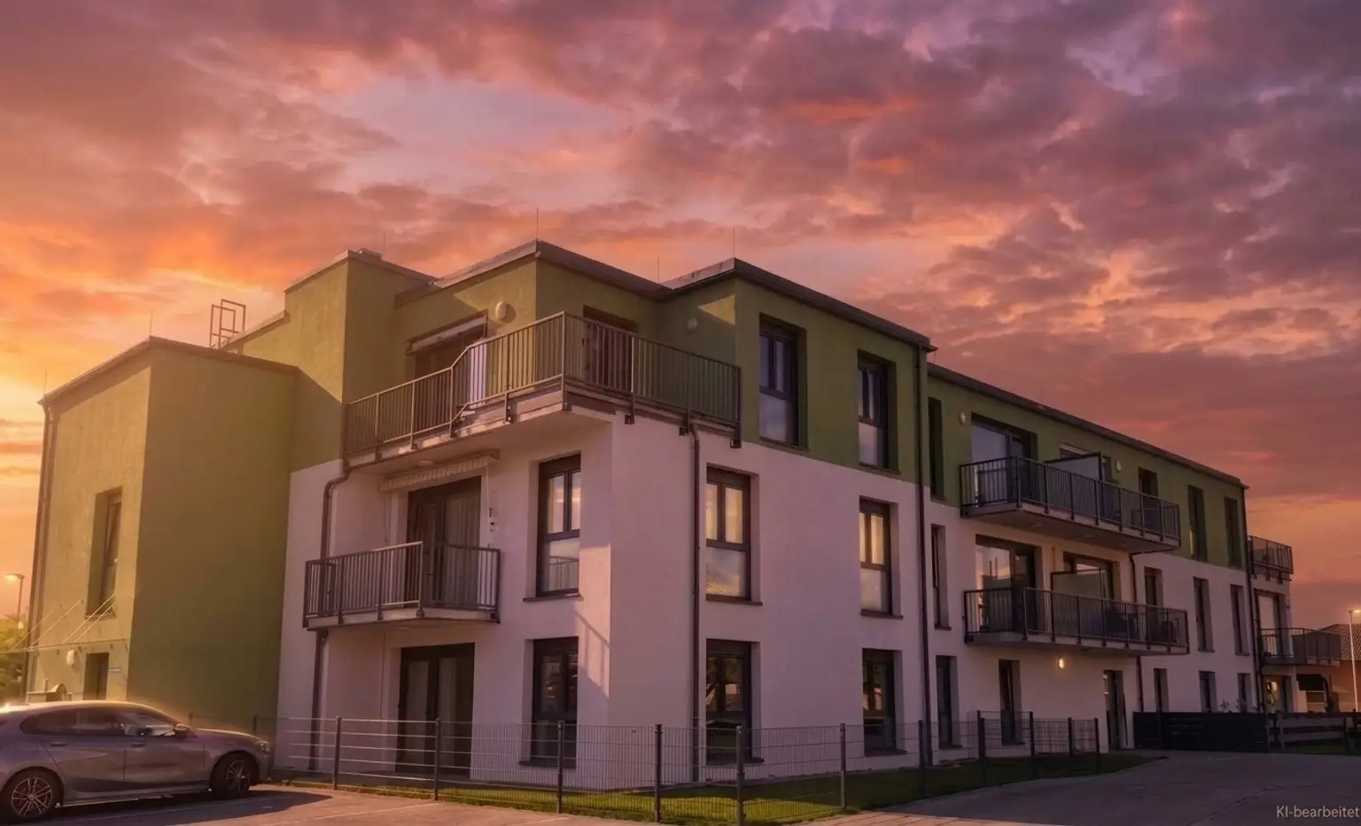 Wohnkomfort mit Aussicht: Ca. 60 m² 3-Zimmer-Wohnung und sonniger 12 m² Südwest-Eckbalkon