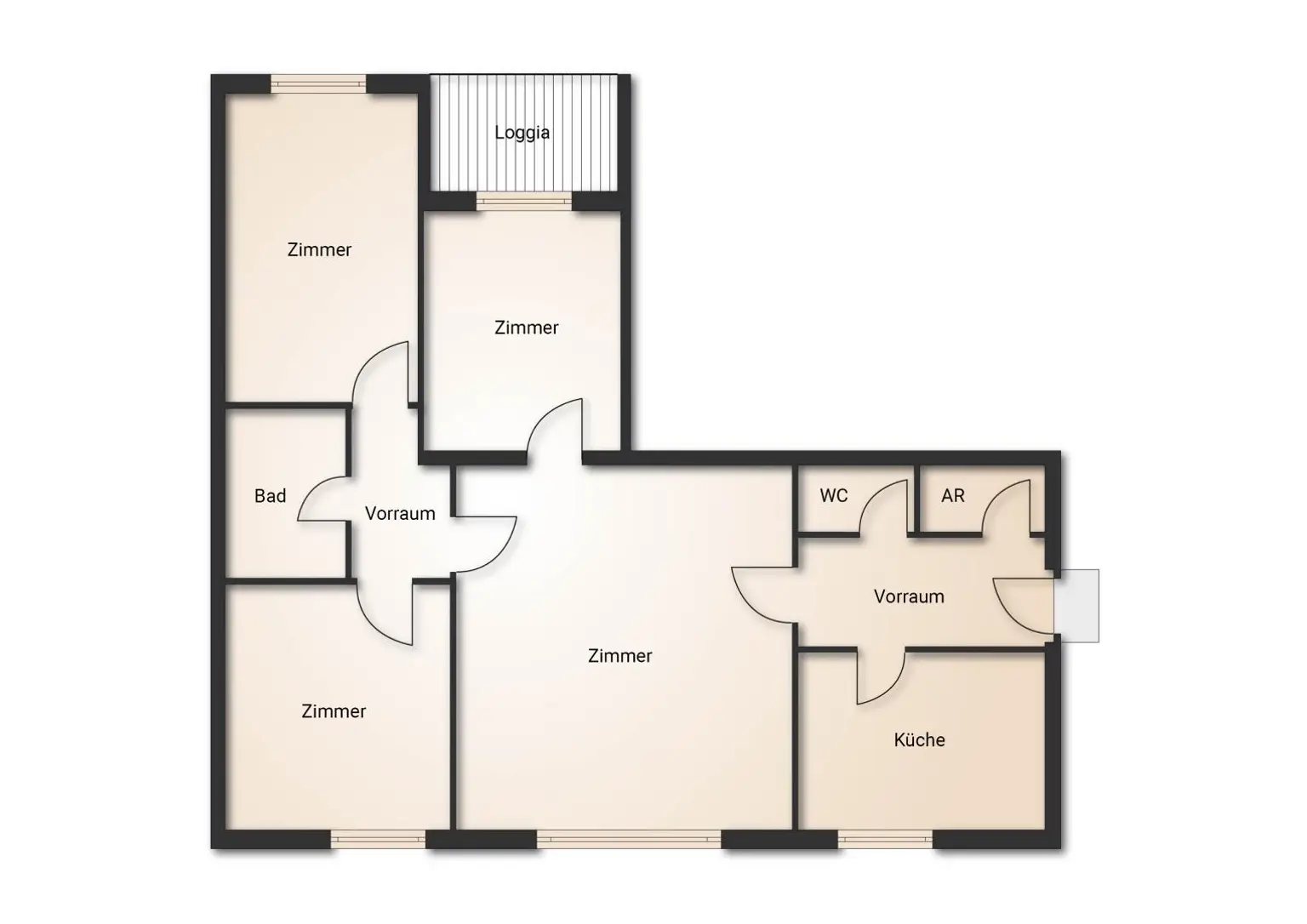 Zentrale 4-Zimmer-Wohnung mit Klimaanlage, Loggia & Ötscherblick