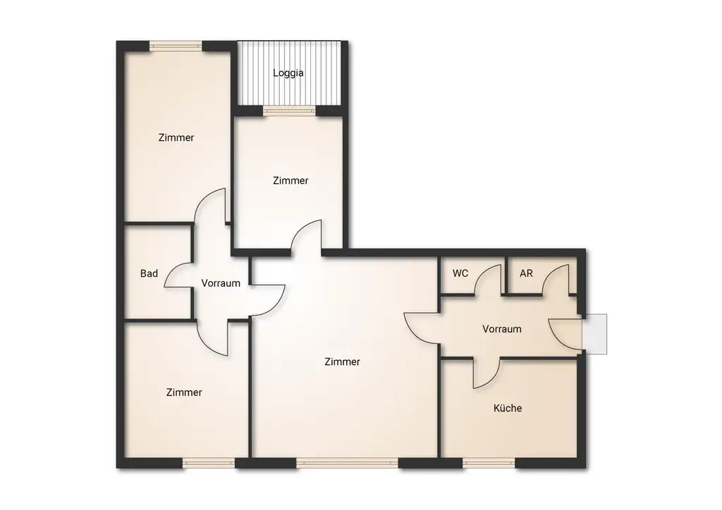 Zentrale 4-Zimmer-Wohnung mit Klimaanlage, Loggia & Ötscherblick